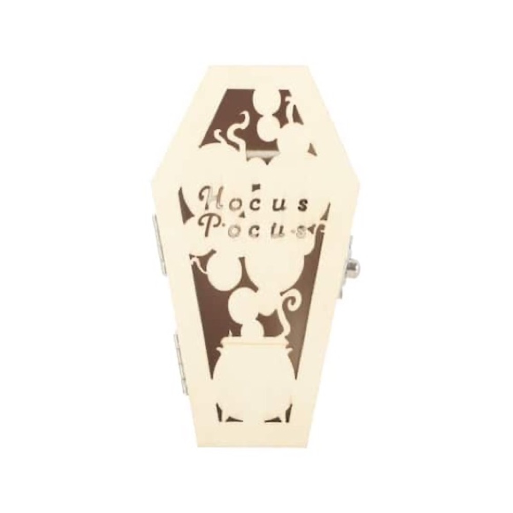 4" Hocus Pocus Coffin DIY LED Plywood Décor by Make Market Halloween Decoration